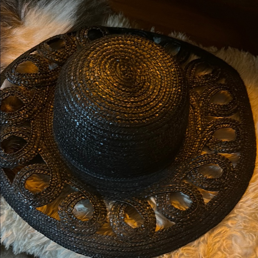 Elegant Black Woven Hat